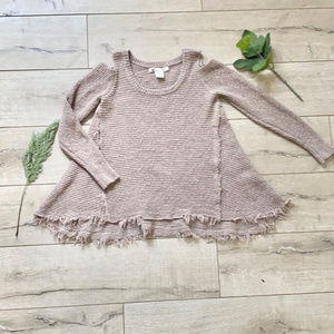 Anthropologie Sweater Open Shoulder Small